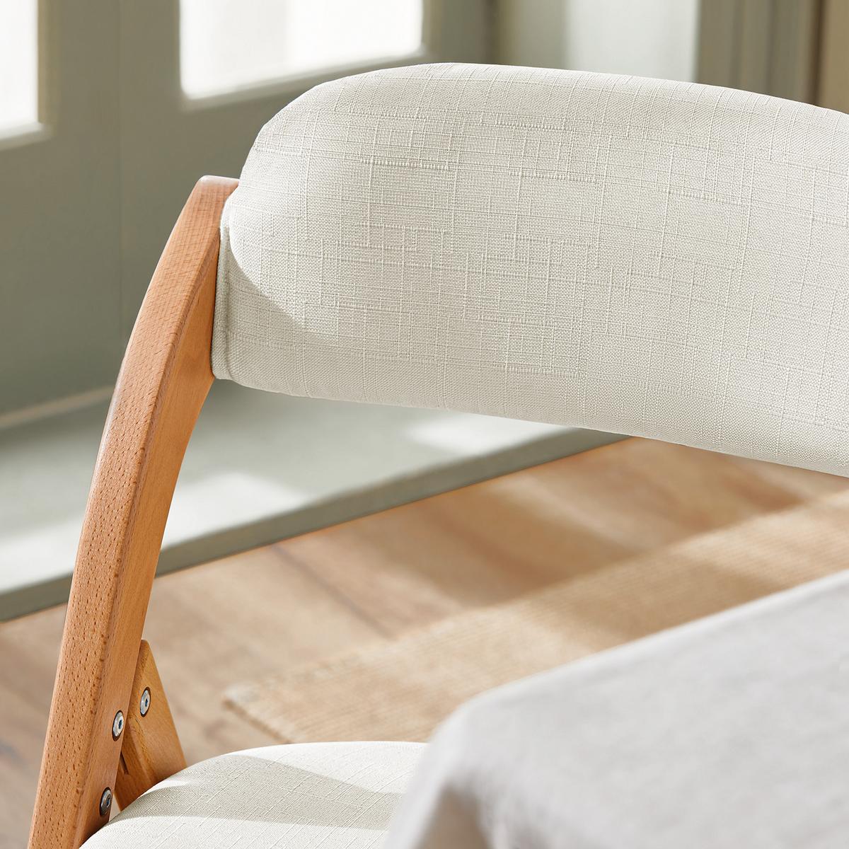 KLAPPSTUHL Weiß - Weiß, Holz (47/93/8cm) - SoBuy