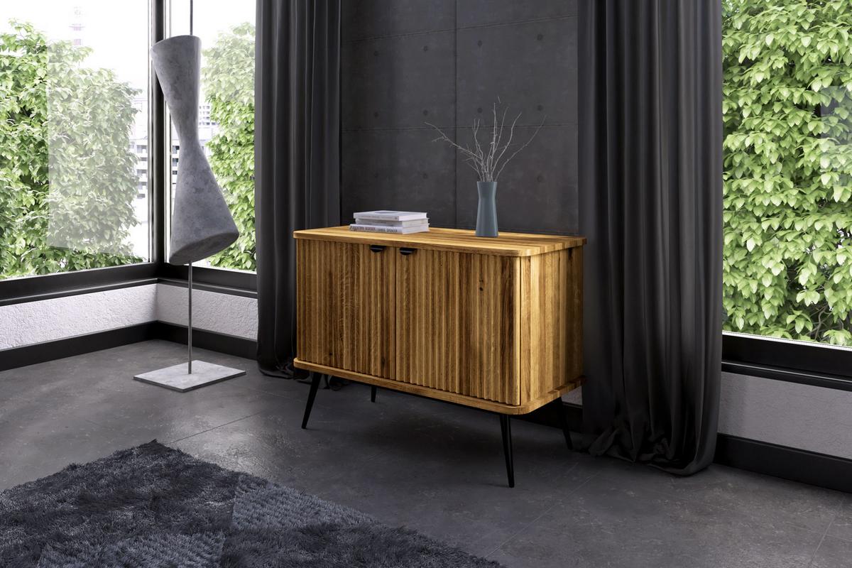 KOMMODE LINA - Wildeiche, Holz (97/72/46cm) - byoak