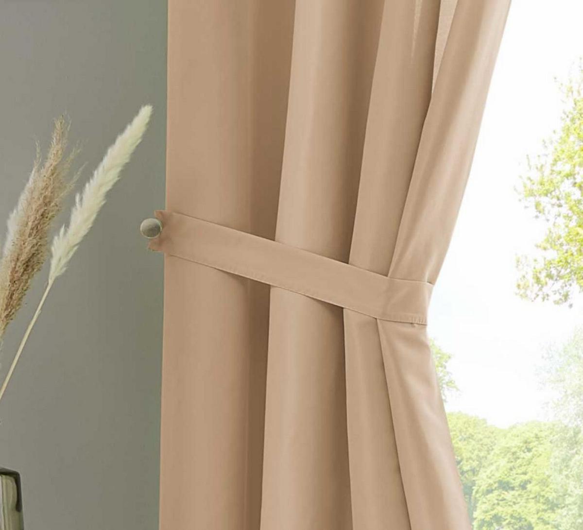 VORHANG POTSDAM HxB 225x140 cm Sand - Sandfarben, Textil (140/225cm) - Gardinenbox