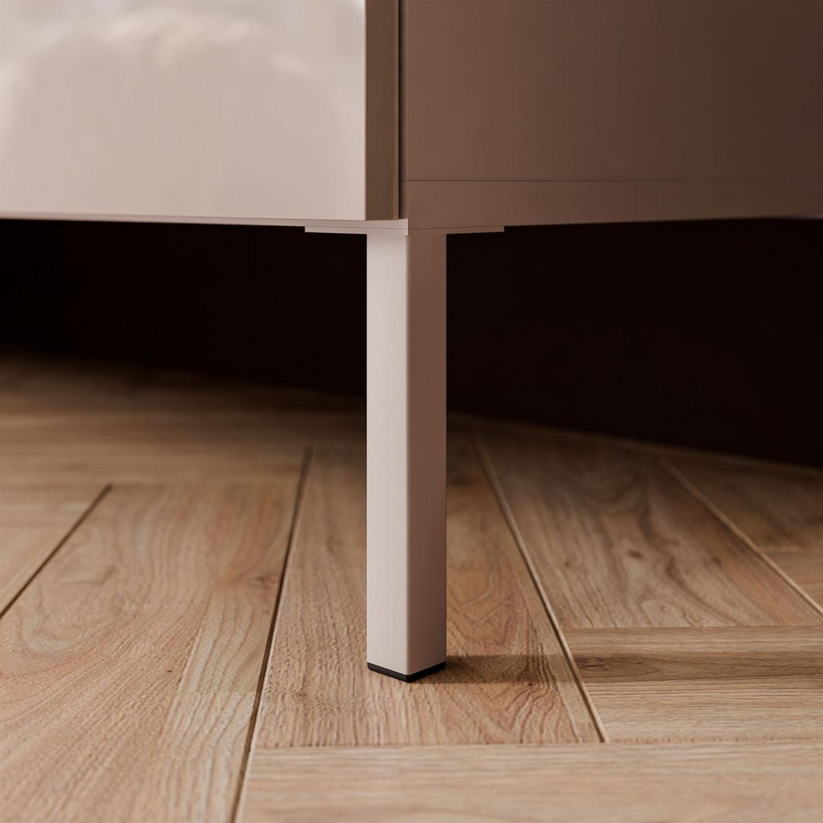 TV-SCHRANK COLGANTE 100 Kaschmir Hochglanz, ohne LED, Gerade kaschmir Füßen - Kaschmir, Holzwerkstoff (100/50/40cm) - Lookway