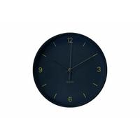 WANDUHR Design Blau 30/30 cm - Blau, Glas (30/30/5cm) - ONZENO