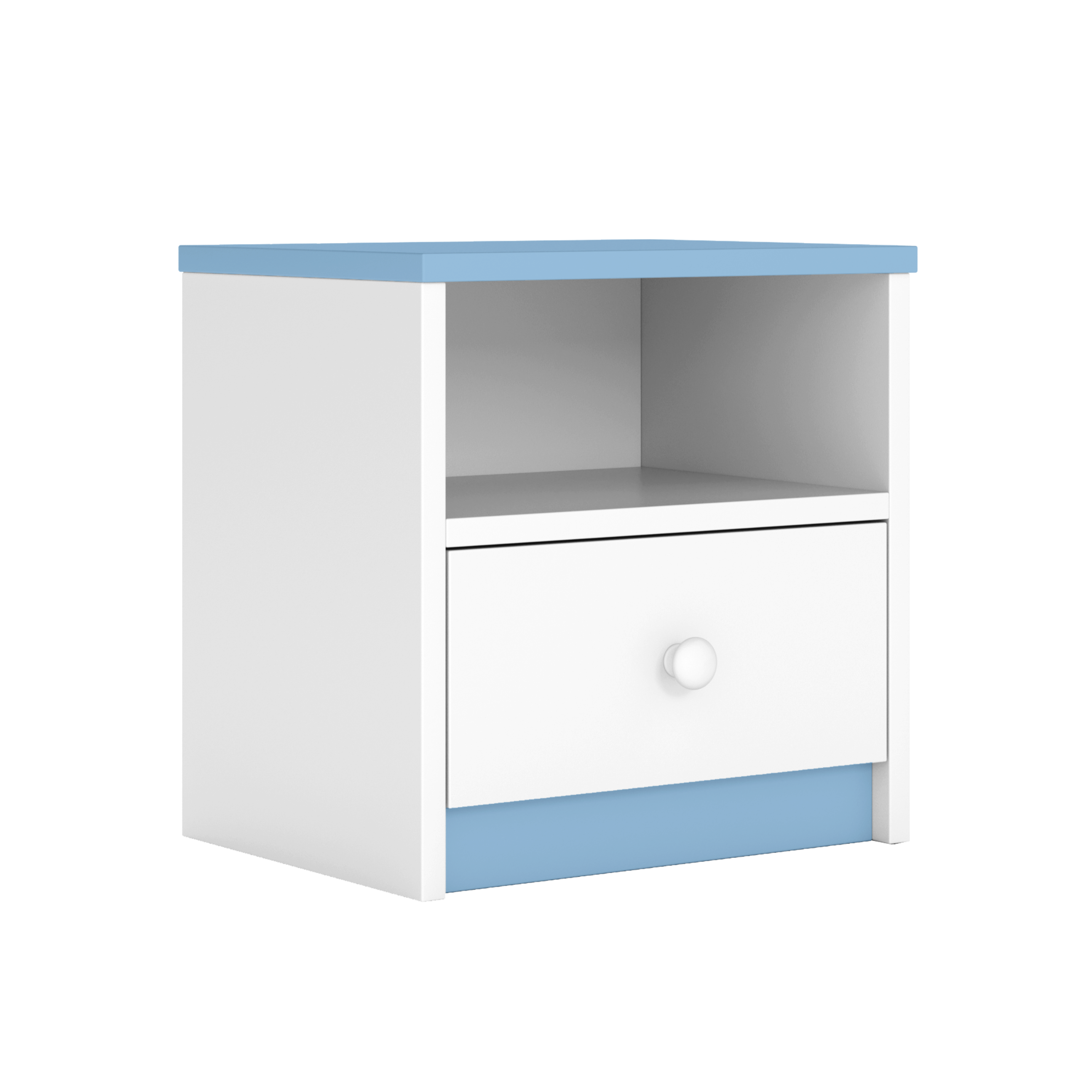 KINDER-NACHTTISCH Babydreams Blau 39/40/30 - Blau, Holzwerkstoff/Kunststoff (39/40/30cm) - RAUMHIRSCH FURNITURE