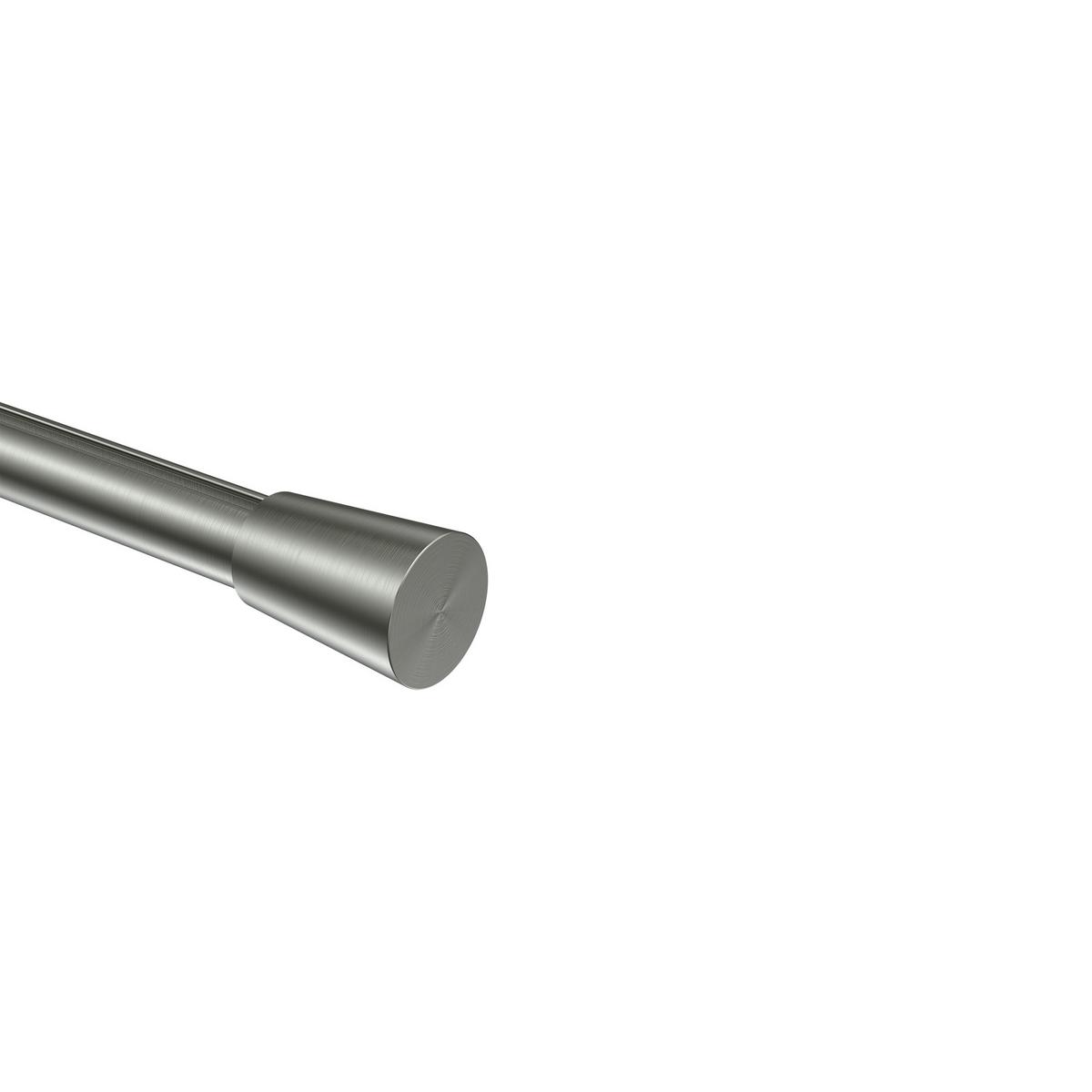ENDSTÜCKE FÜR GARDINENSTANGEN 16 mm Ø, Carelli Edelstahl-Optik, Packung 2 Stück - Edelstahlfarben, Metall (3.4/2.5/2.5cm) - INTERDECO