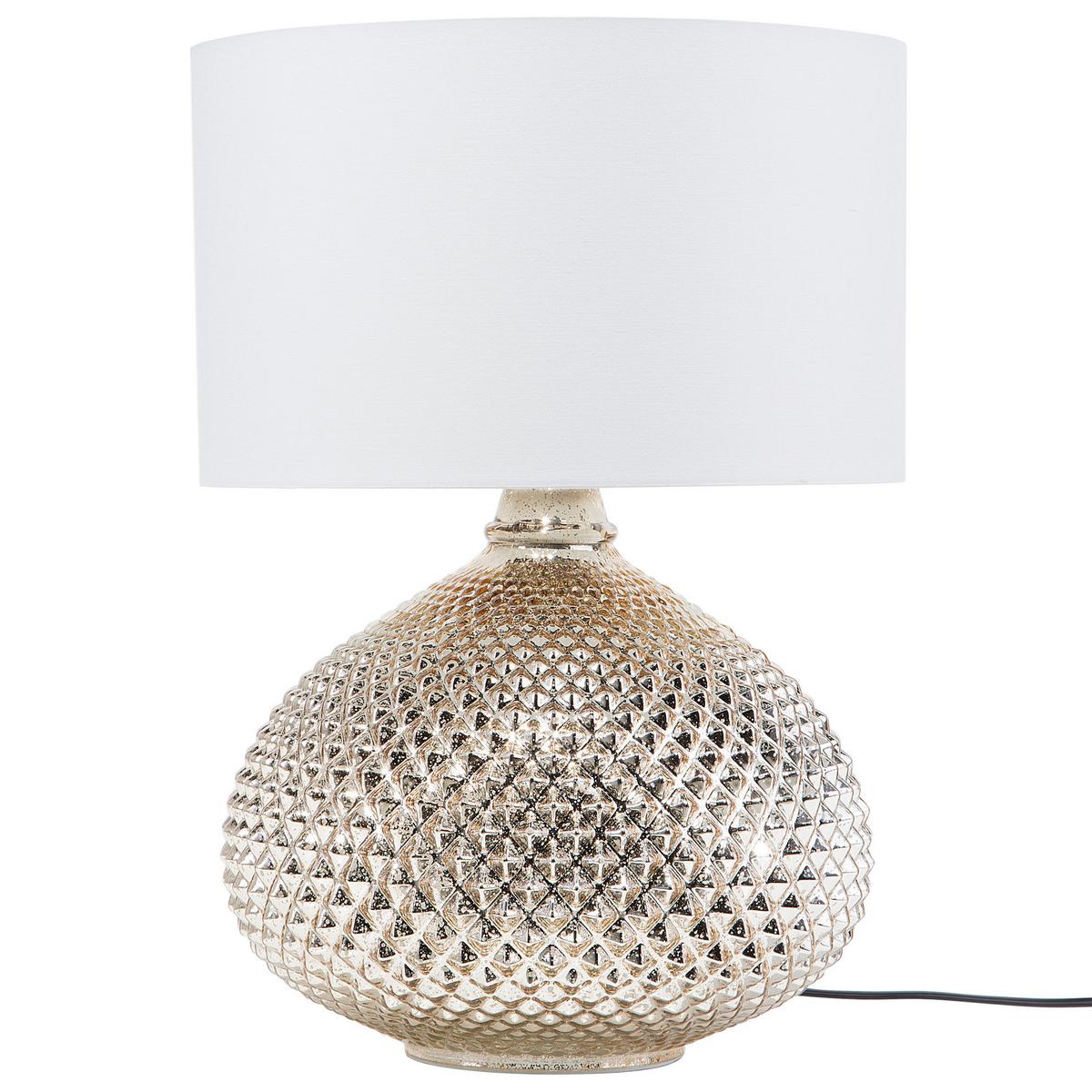 TISCHLAMPE Madon 32/32/45 cm - Goldfarben, Glas (32/32/45cm) - Beliani