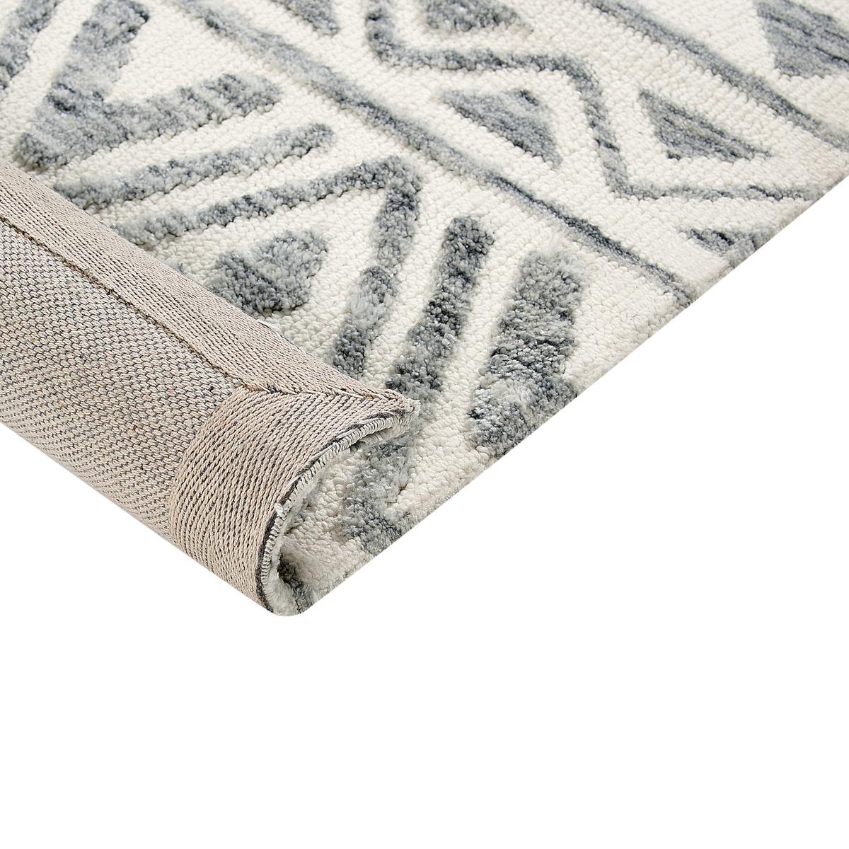 KURZFLOR-TEPPICH Beige 300/400 cm Aspani - Beige/Grau, Textil (300/400cm) - Beliani
