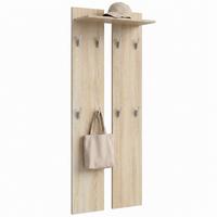 GARDEROBENPANEEL Wandpaneel Eiche sägerau - Eiche San Remo, Holzwerkstoff (57/170/20cm) - Vladon