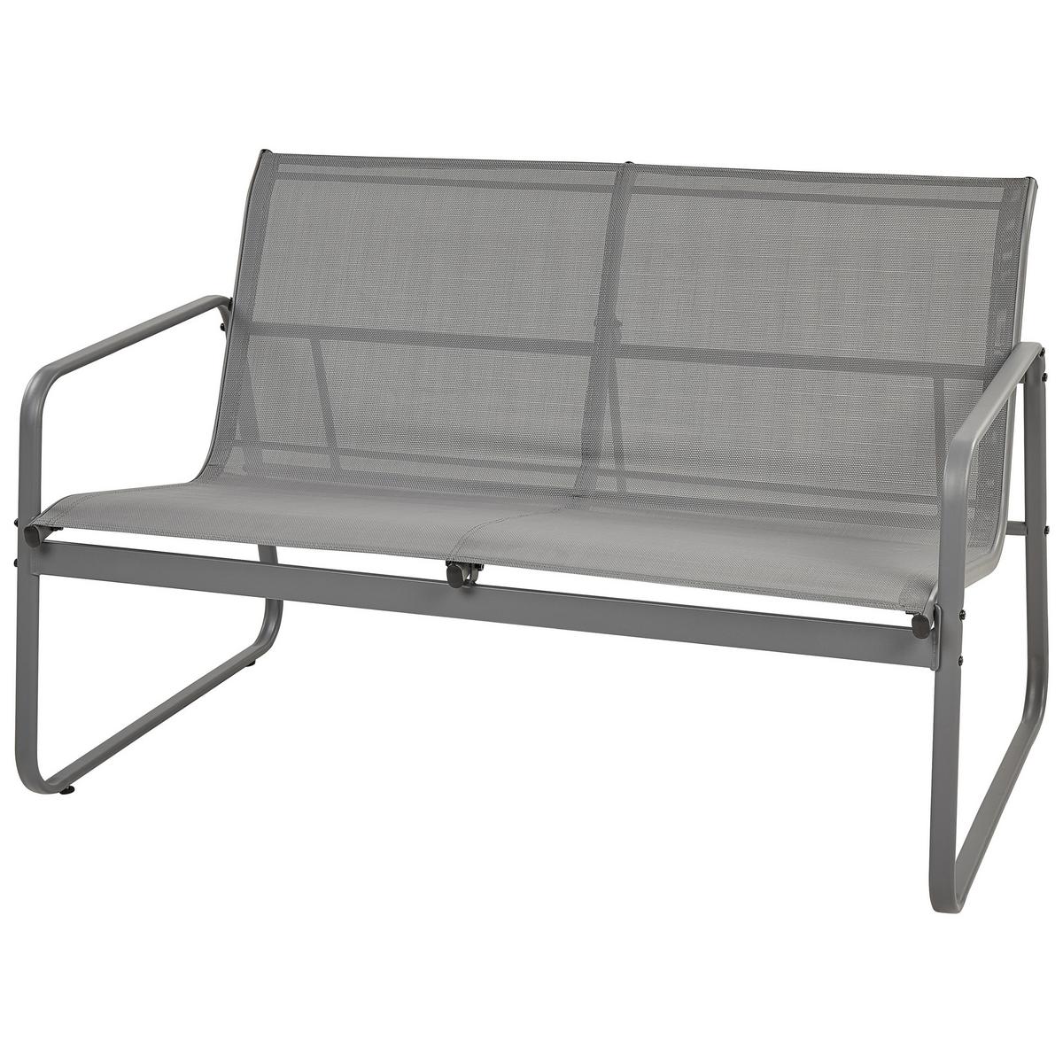 LOUNGE SET 4-Sitzer Metal grau Barrea - Grau, Metall - Beliani