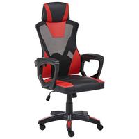 BÜROSTUHL Kunstleder Rot Ignis - Rot, Kunststoff (60/112/60cm) - Beliani