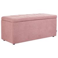OTTOMANE mit Stauraum Stoff Rosa Orem - Pink, Textil (100/42/40cm) - Beliani