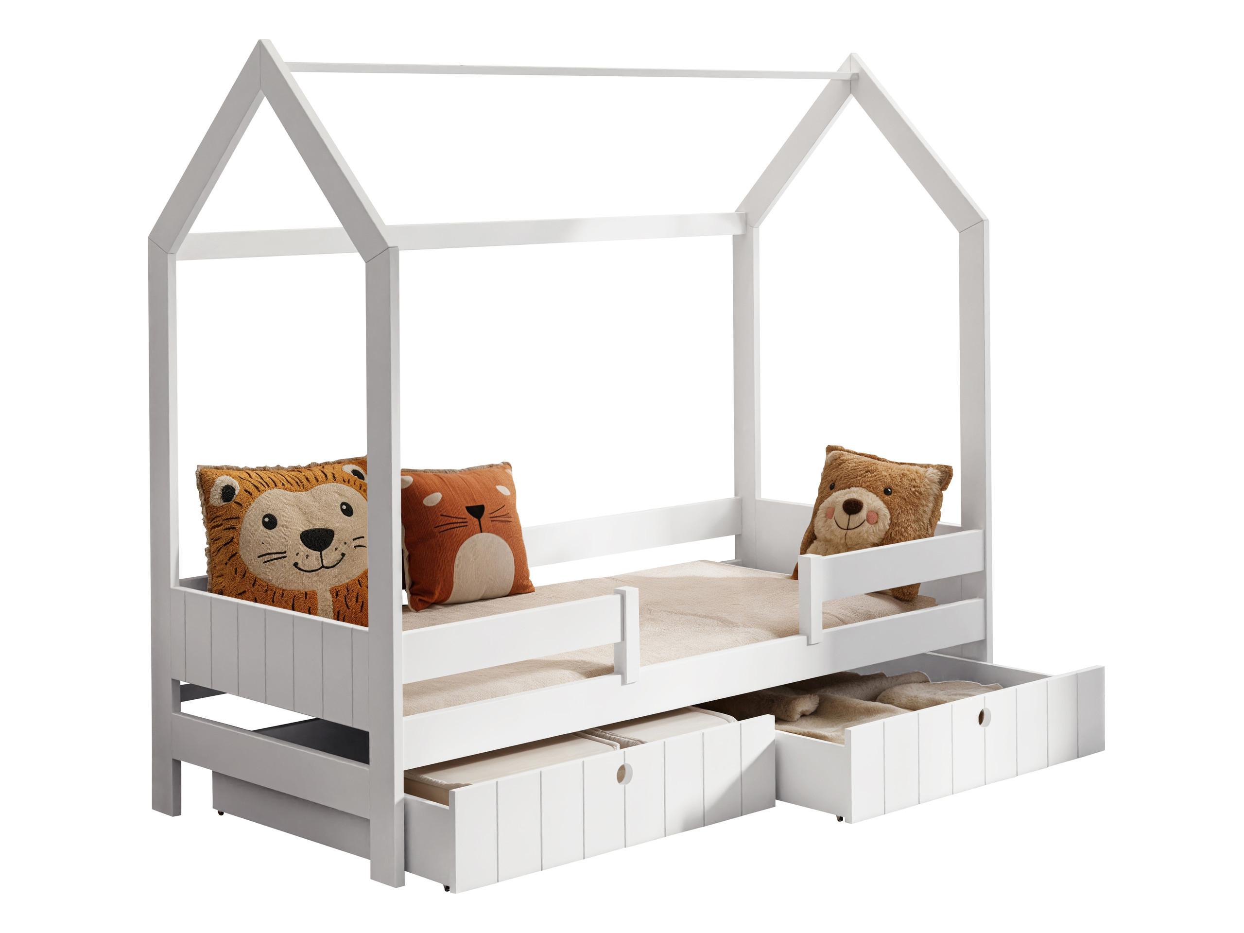 HAUSBETT Naomi - Weiß, Holz (90/200cm) - MIRJAN24