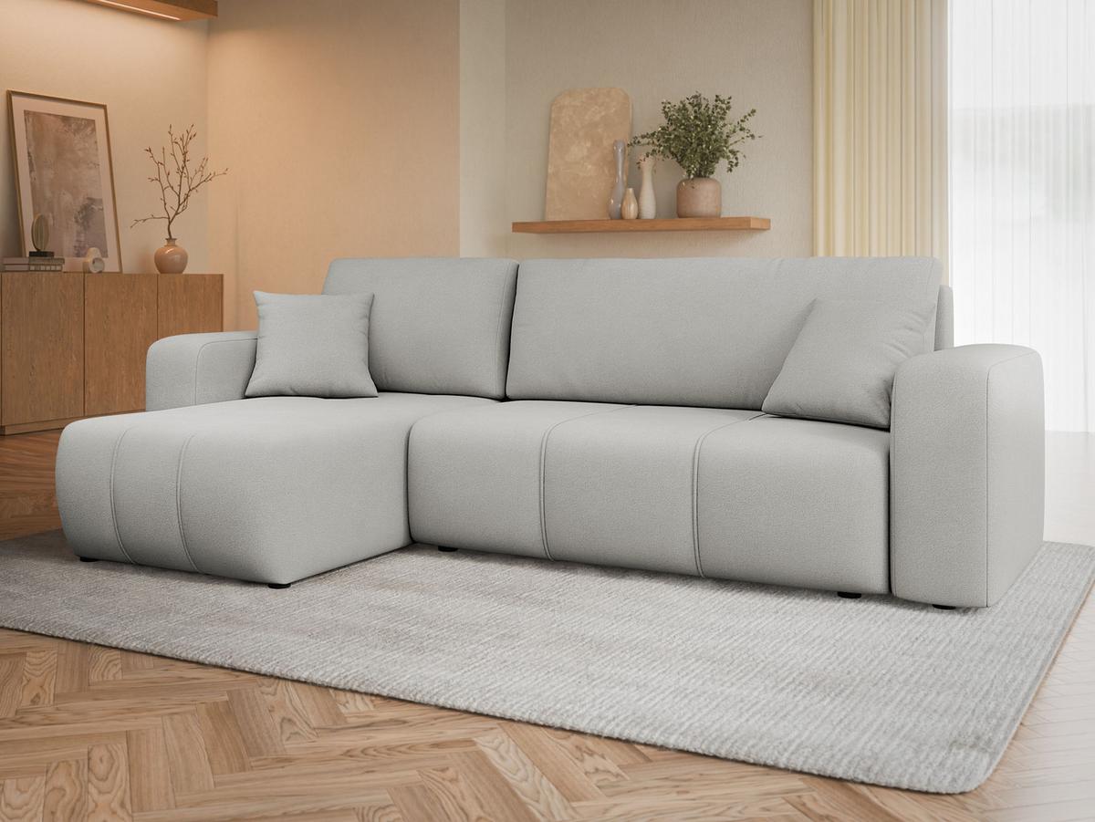 ECKSOFA Furyn - Schwarz/Grau, Holz/Kunststoff (244/145cm) - MIRJAN24