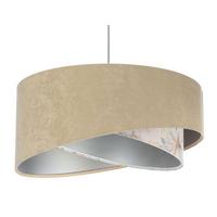 HÄNGELEUCHTE Silber 50/23 cm - Silberfarben, Kunststoff (50/1.3/23cm) - ONZENO