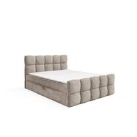 BOXBETT Satine - Champagner, Holzwerkstoff/Textil (180/200cm) - Fun Möbel