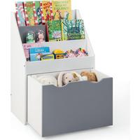 KINDERREGAL Grau - Grau, Holz (50/70/28cm) - COSTWAY