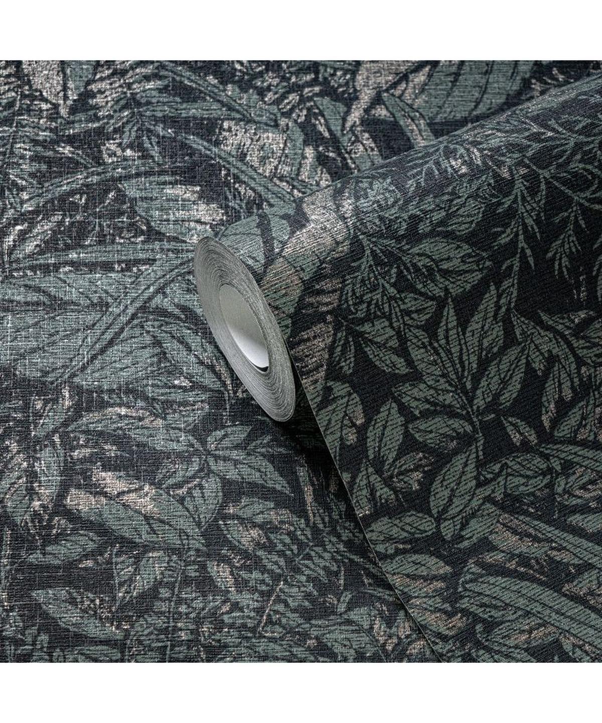 VLIESTAPETE Grün 53/1005 cm - Grün, Textil (53/1cm) - KUNSTLOFT