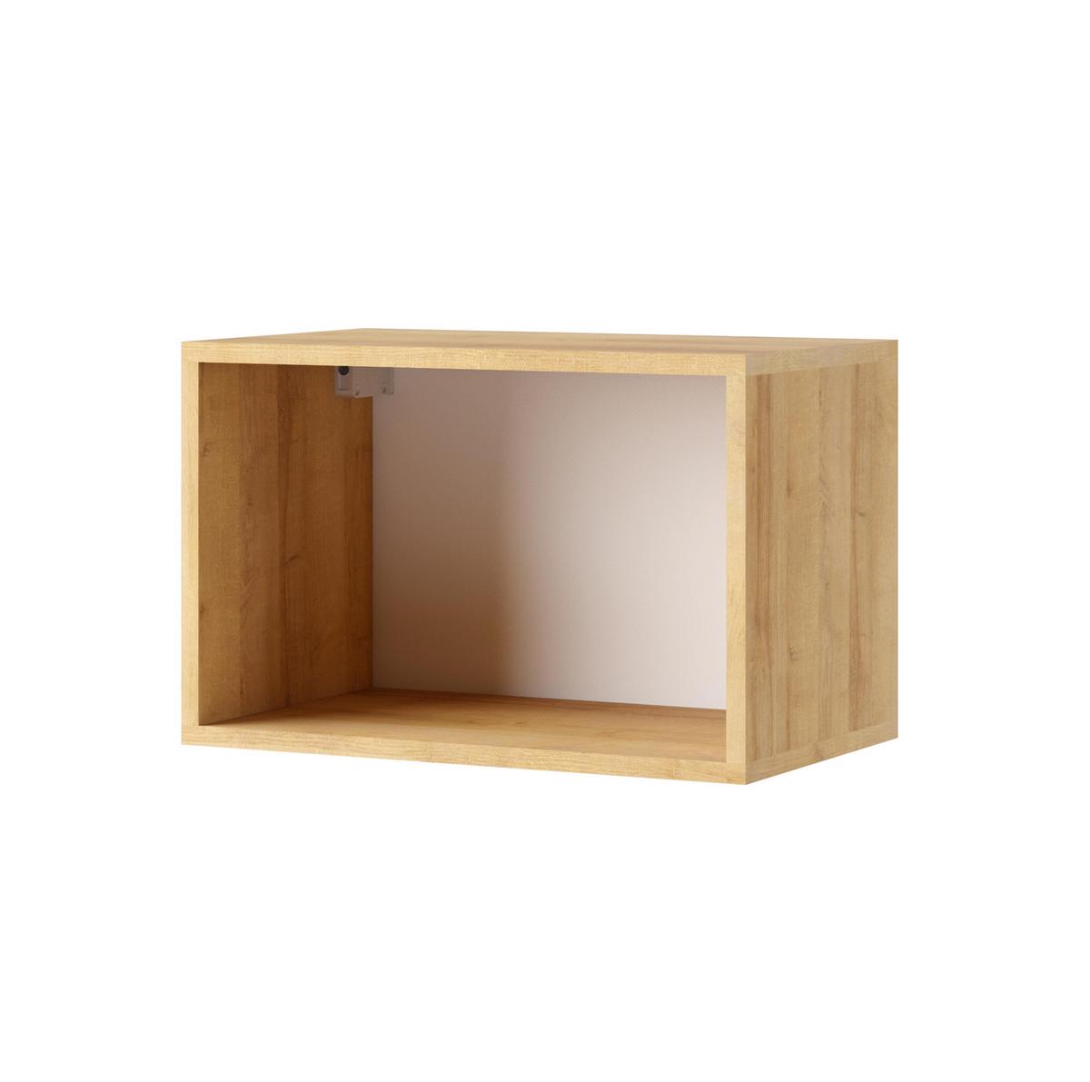 WOHNWAND Kossana 25 Modern Weiß/Goldene Eiche 300/104/43 cm Designmöbel - Weiß, Holzwerkstoff/Kunststoff (300/105/43cm) - AX Living