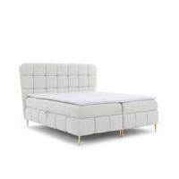 BOXBETT Grazia In Corbett - Creme, Holzwerkstoff/Textil (120/200cm) - Fun Möbel