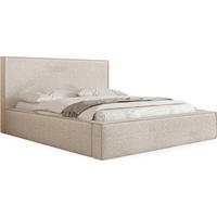 POLSTERBETT Terra mit Bettkasten, Beige Boucle 120x200 cm - Beige/Birkefarben, Holzwerkstoff/Kunststoff (120/200cm) - WFL GROUP