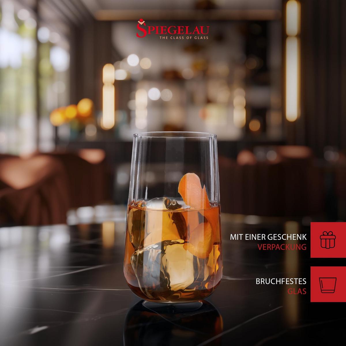 LONGDRINKGLÄSER Lifestyle transparent 510 ml 4er Set - Transparent, Glas (0.51L) - Spiegelau
