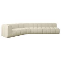 ECKSOFA modulares Sofa Karex-L2 - 399x194x70 cm Beige - Beige, Holzwerkstoff/Textil (399/194cm) - ALTDECOR