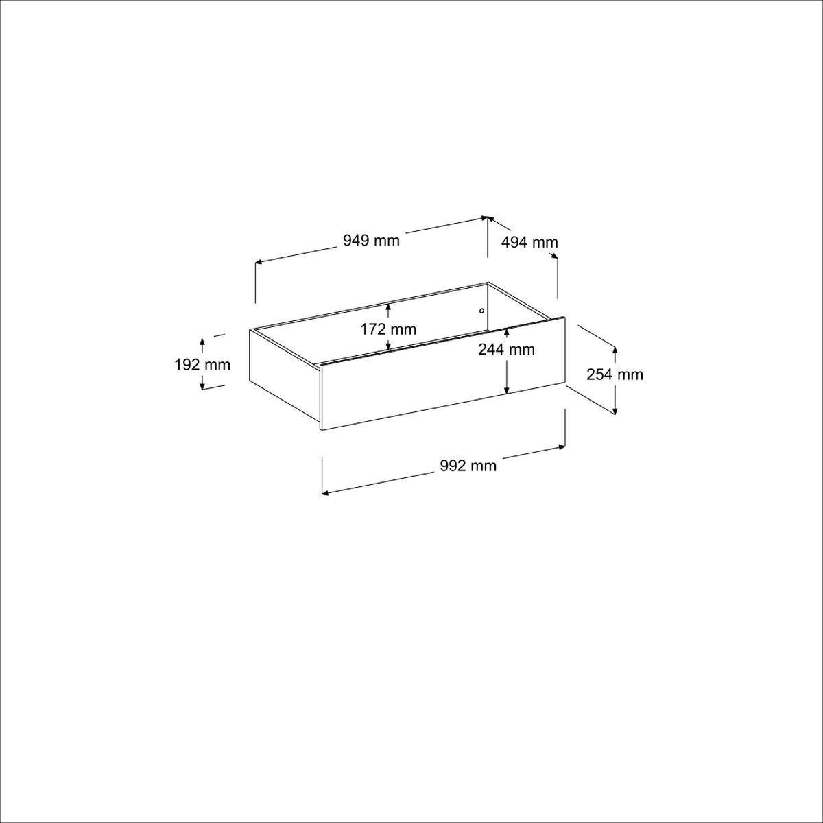 KINDERZIMMER SET Parisot Sleep 3-tlg. Holzdekor Weiß/Eiche - Eichefarben/Weiß, Kunststoff (100/1/200cm) - 58aufmkessel