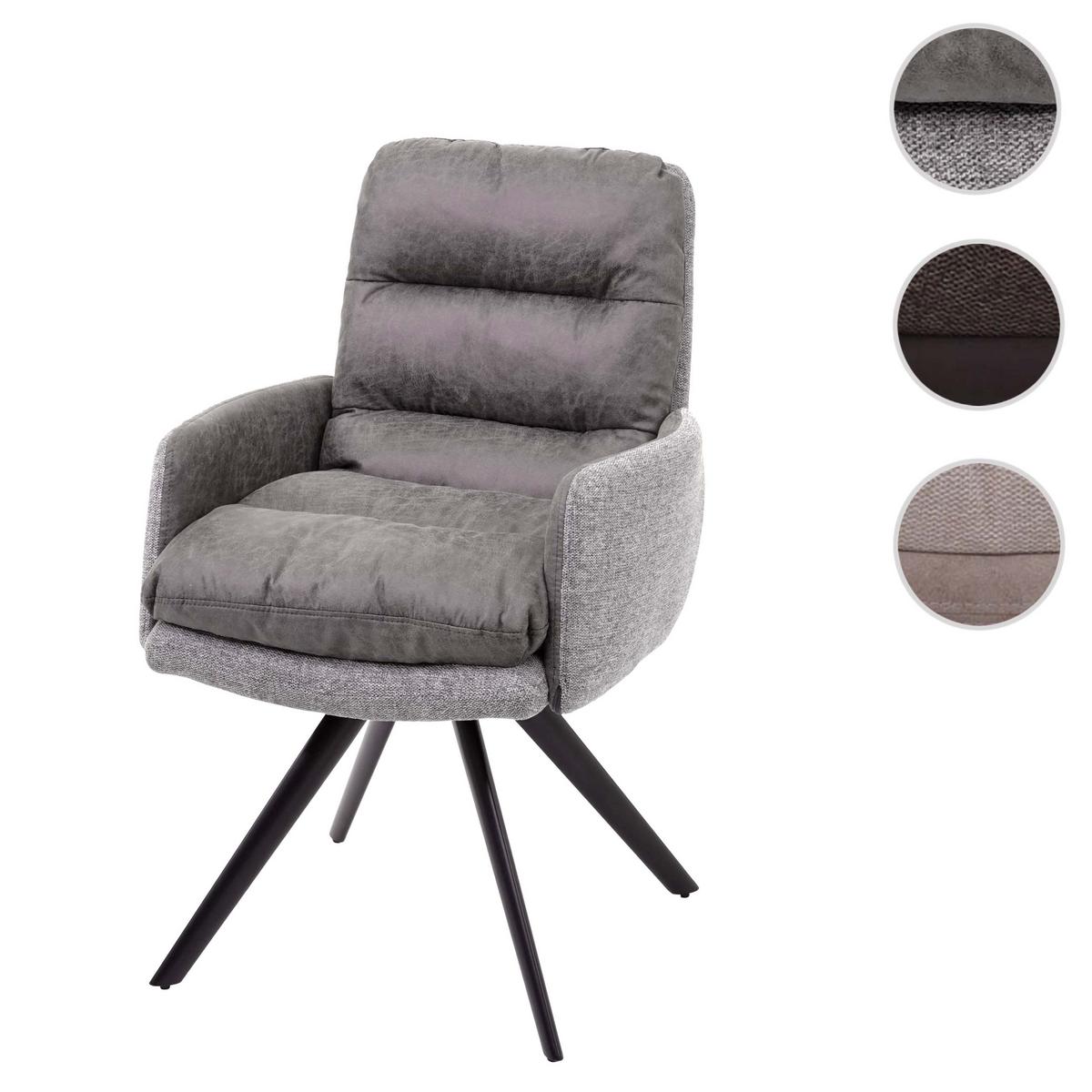ESSZIMMERSTUHL Grau - Hellgrau/Grau, Textil (59/93/68cm) - MCW