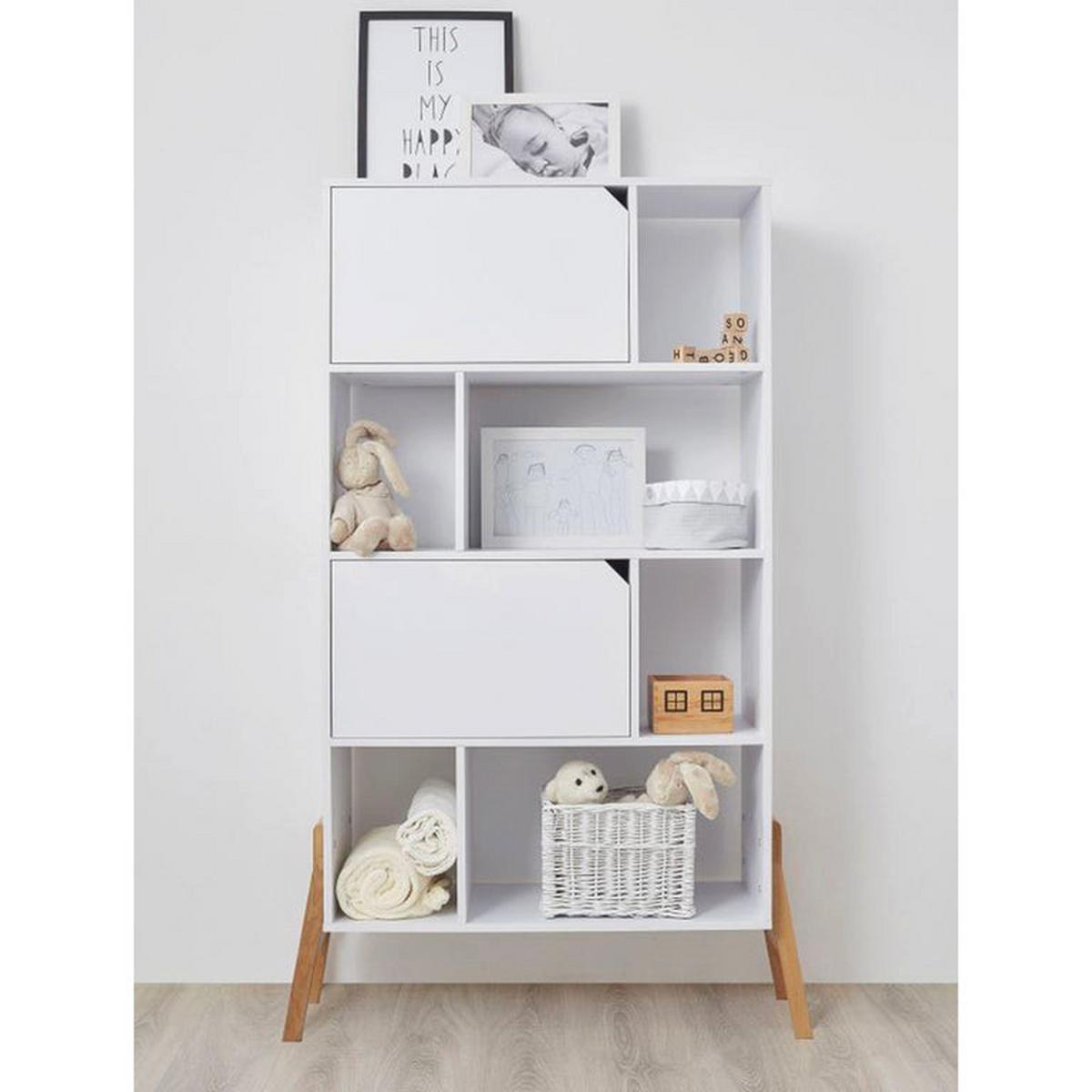 BÜCHERREGAL Weiß - Weiß, Holzwerkstoff (103/163/39cm) - Petits-meubles