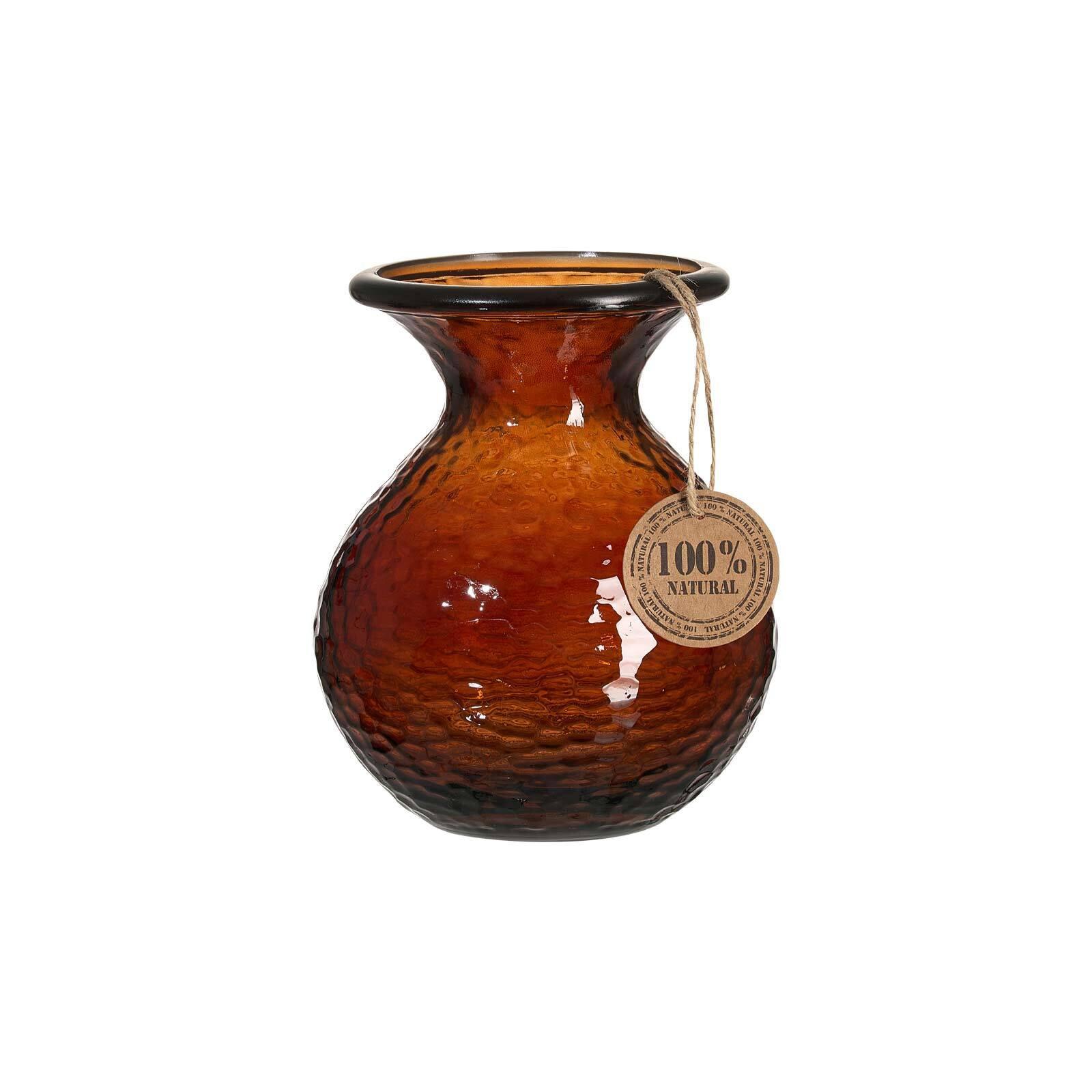 VASE Marokko Wabe braun 18,5 cm - Braun, Glas (14/18.5cm) - Ritzenhoff Breker