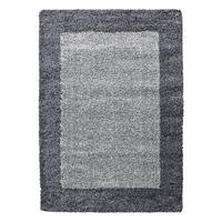 HOCHFLORTEPPICH RHEIN, mit Bordüre, Grau, 300 x 400 cm - Grau, Textil (400/300cm) - KADIMA DESIGN