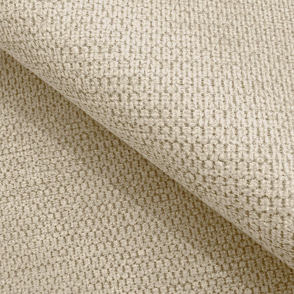 ECKSOFA SETIA Creme Strukturstoff mit Schlaffunktion - Creme, Holz (304/165cm) - MASSENO