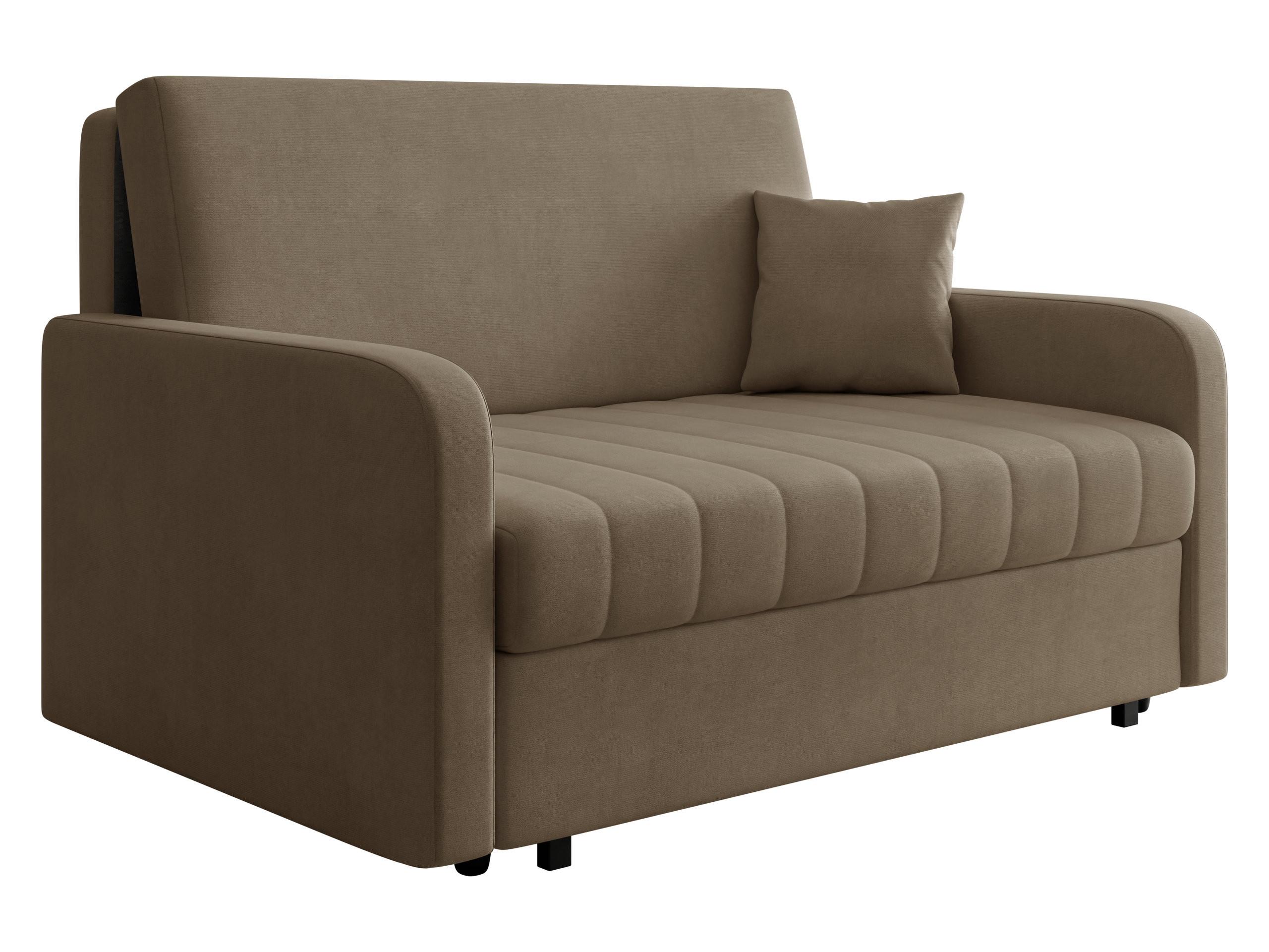 SCHLAFSOFA Viva Silk III - Schwarz/Braun, Holz/Textil (152/85/98cm) - MIRJAN24