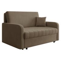 SCHLAFSOFA Viva Silk III - Schwarz/Braun, Holz/Textil (152/85/98cm) - MIRJAN24