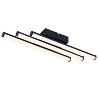 LED-DECKENLEUCHTE Machado 12/44/6cm - Schwarz, Metall (44/12/6cm) - Nettlife