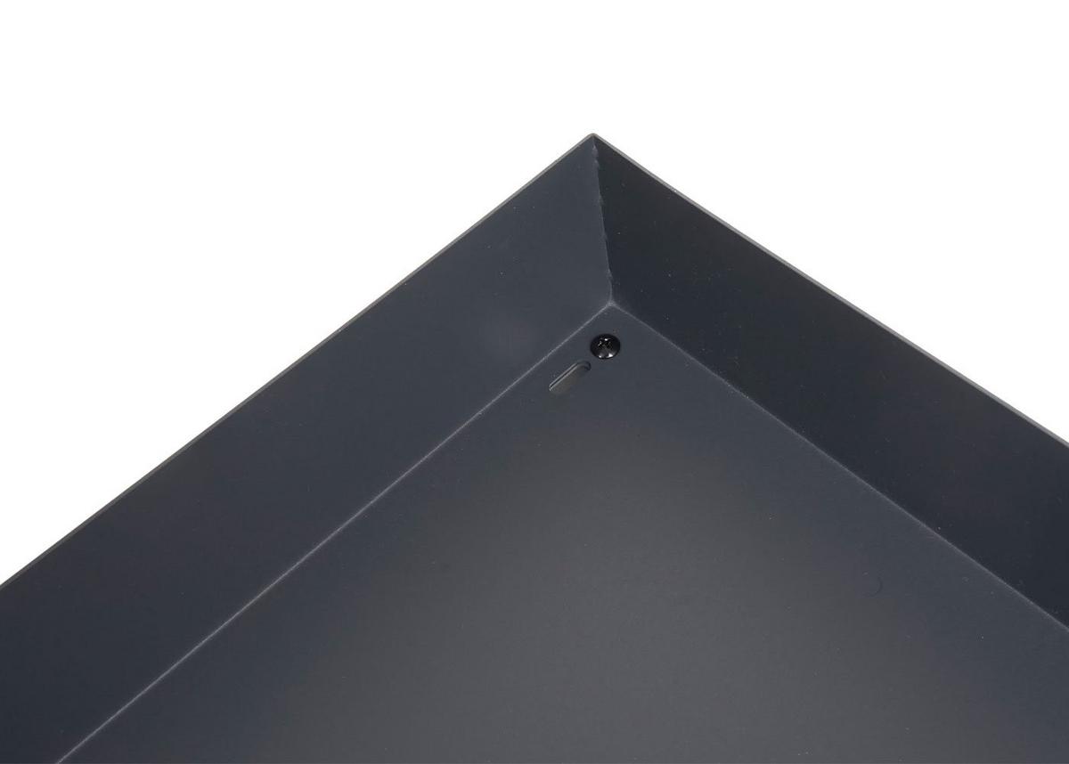 XL-MÄHROBOTERGARAGE PFLANZKASTEN Anthrazit - Anthrazit, Metall (70/47/100cm) - MCW