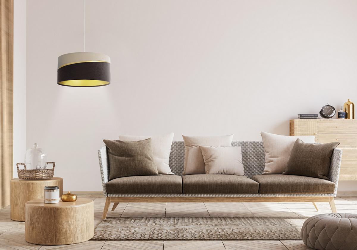 HÄNGELEUCHTE Beige 40/20 cm - Beige/Braun, Kunststoff (40/0.4/20cm) - ONZENO
