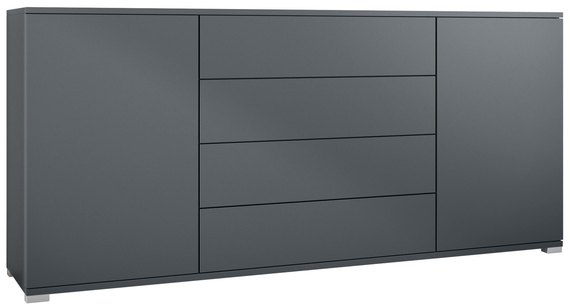 SIDEBOARD Santo Anthrazit matt - Anthrazit, Holzwerkstoff (166.5/75.5/35cm) - Vladon