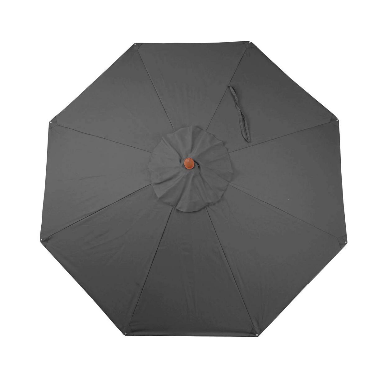 ERSATZ-BEZUG FÜR SCHIRM RUND Anthrazit - Anthrazit, Textil (400/400cm) - MCW