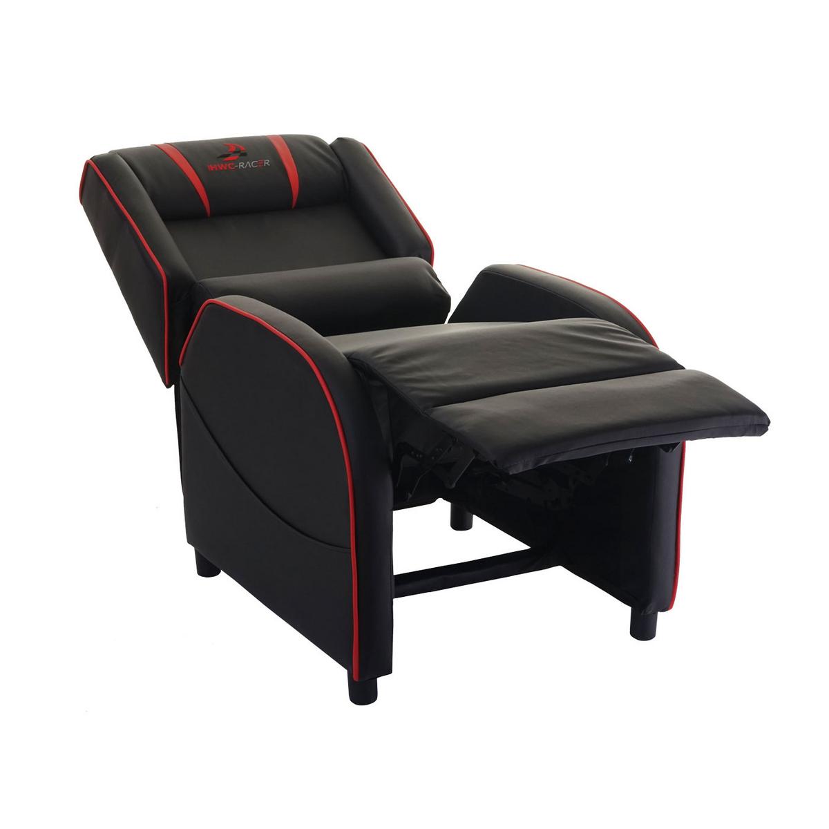 FERNSEHSESSEL Schwarz, Rot - Rot/Schwarz, Textil (66/105/85cm) - MCW