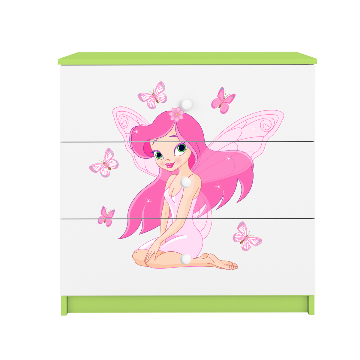 KOMMODE Babydreams Elfe II 81/81/41 - Grün, Holzwerkstoff (81/81/41cm) - RAUMHIRSCH FURNITURE