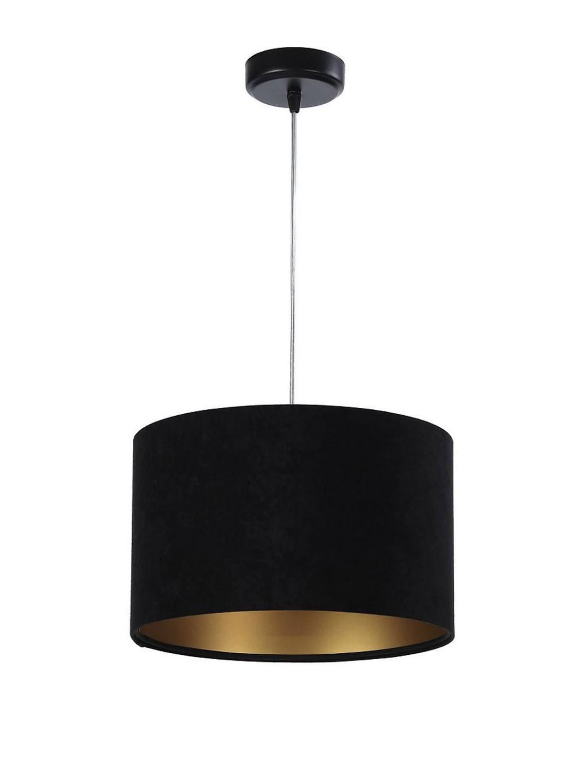 HÄNGELEUCHTE Gold 30/20 cm - Goldfarben/Schwarz, Kunststoff (30/0.45/20cm) - ONZENO