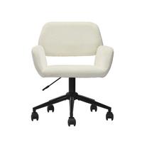 KINDERDREHSTUHL Stoffbezug höhenverstellbar & 360° drehbar - Creme/Schwarz, Holzwerkstoff/Textil (56/85/58cm) - Urban Meuble