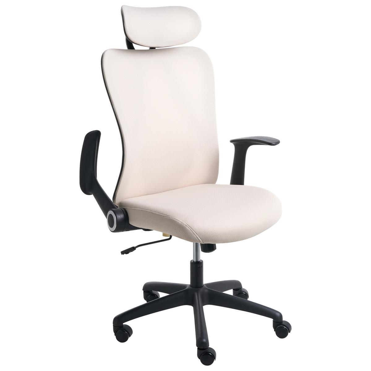 BÜROSTUHL Stoff Beige Zyven - Beige, Textil (60/119/60cm) - Beliani