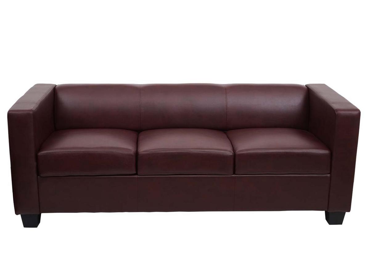 3-SITZER SOFA Rotbraun - Rotbraun, Textil (191/70/75cm) - MCW