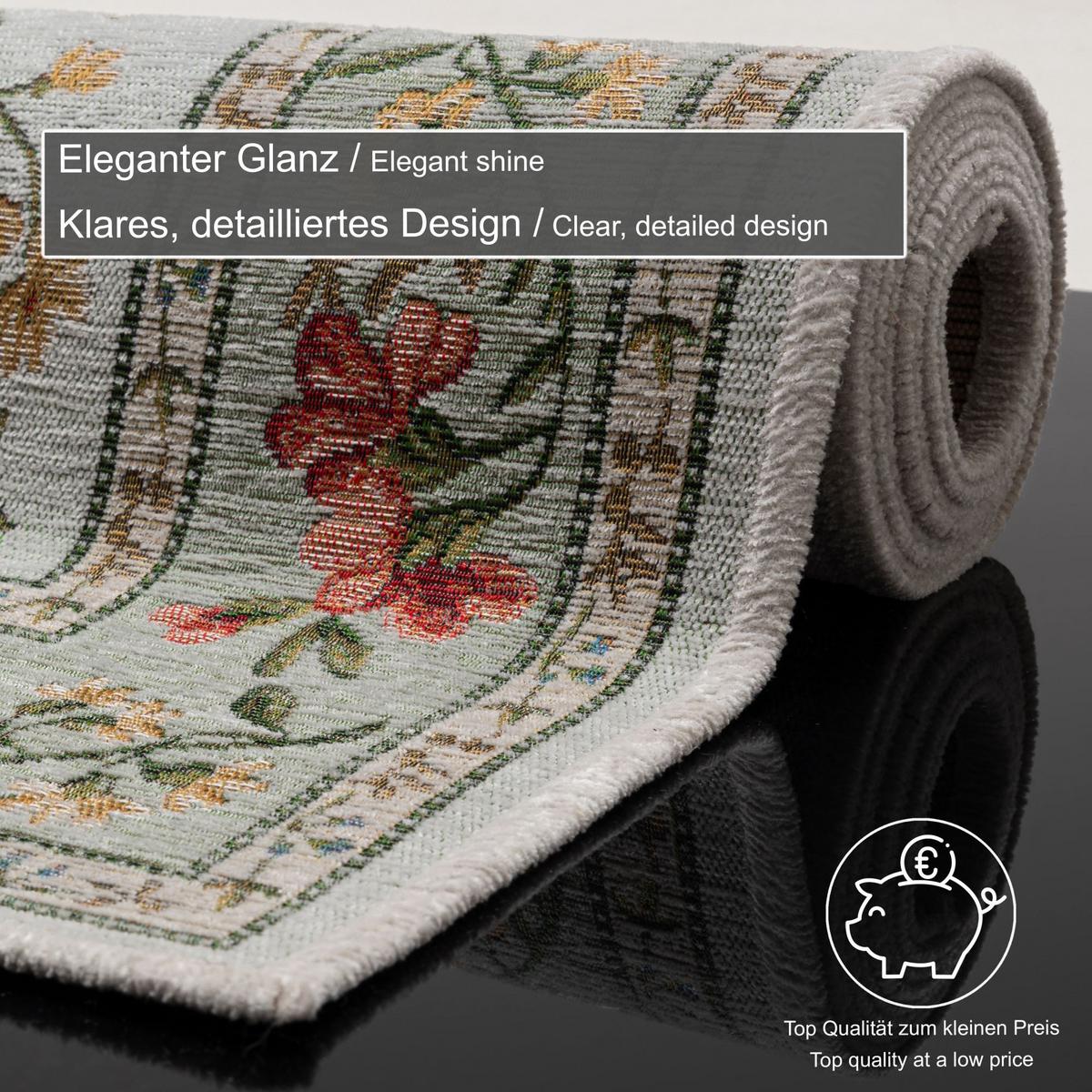 FLACHWEBTEPPICH Flomi 160x230 cm - Mintgrün, Textil (160/230cm) - THEKO