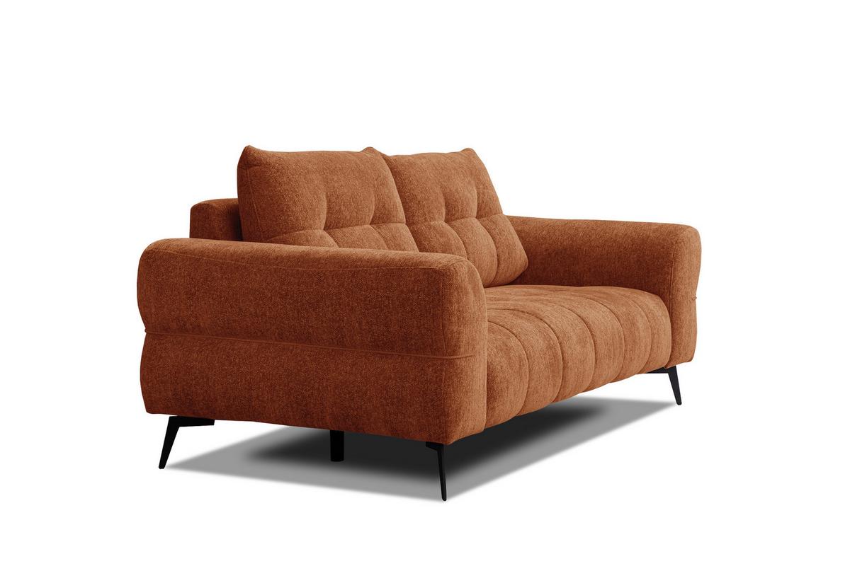 SOFA SALVINI 3-Sitzer, orange - Orange, Holz/Textil (237/88/99cm) - Wozimo