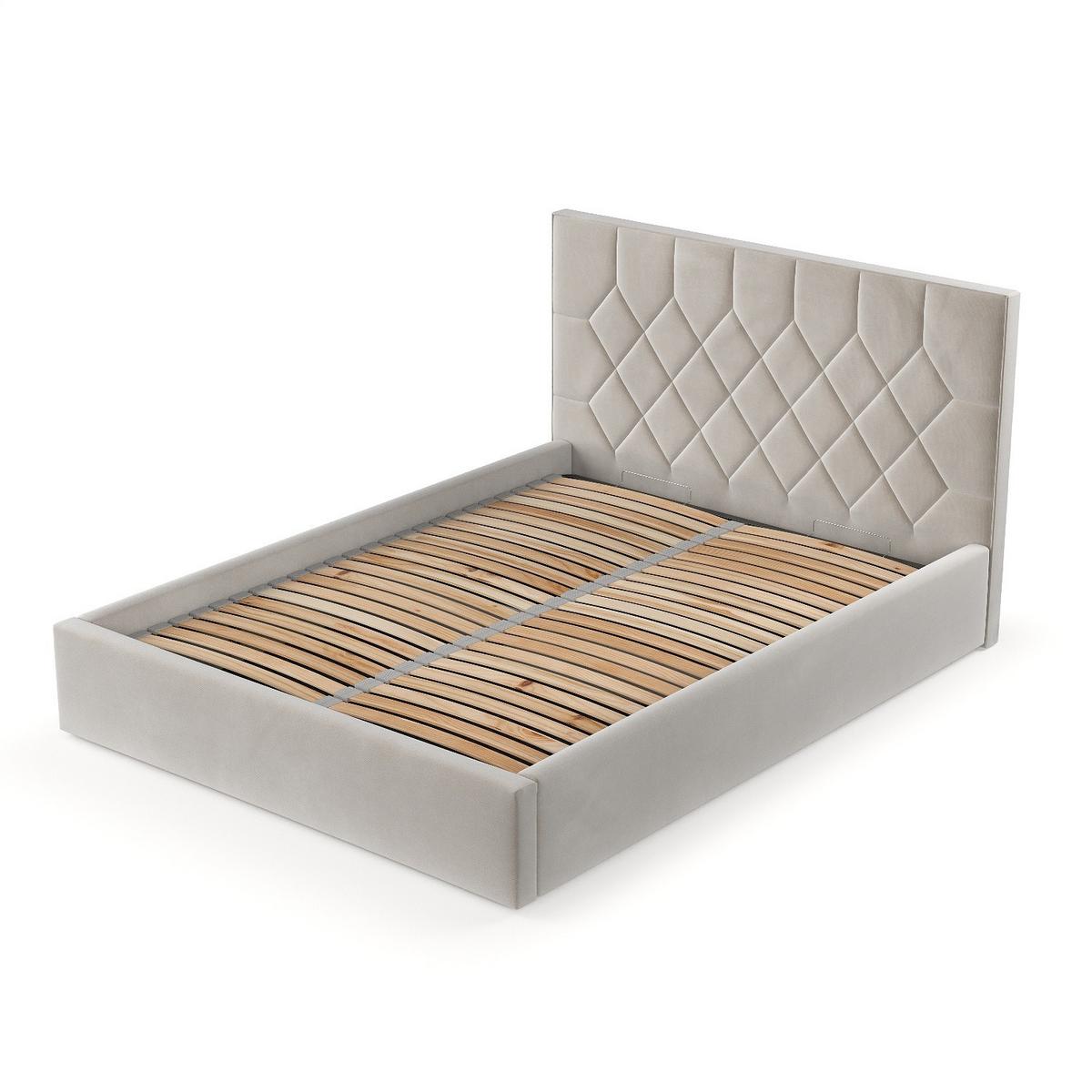 POLSTERBETT Brisa 140/200 cm Hellbeige im Paros Stoff - Beige/Schwarz, Holz/Holzwerkstoff (140/200cm) - AltaBeds