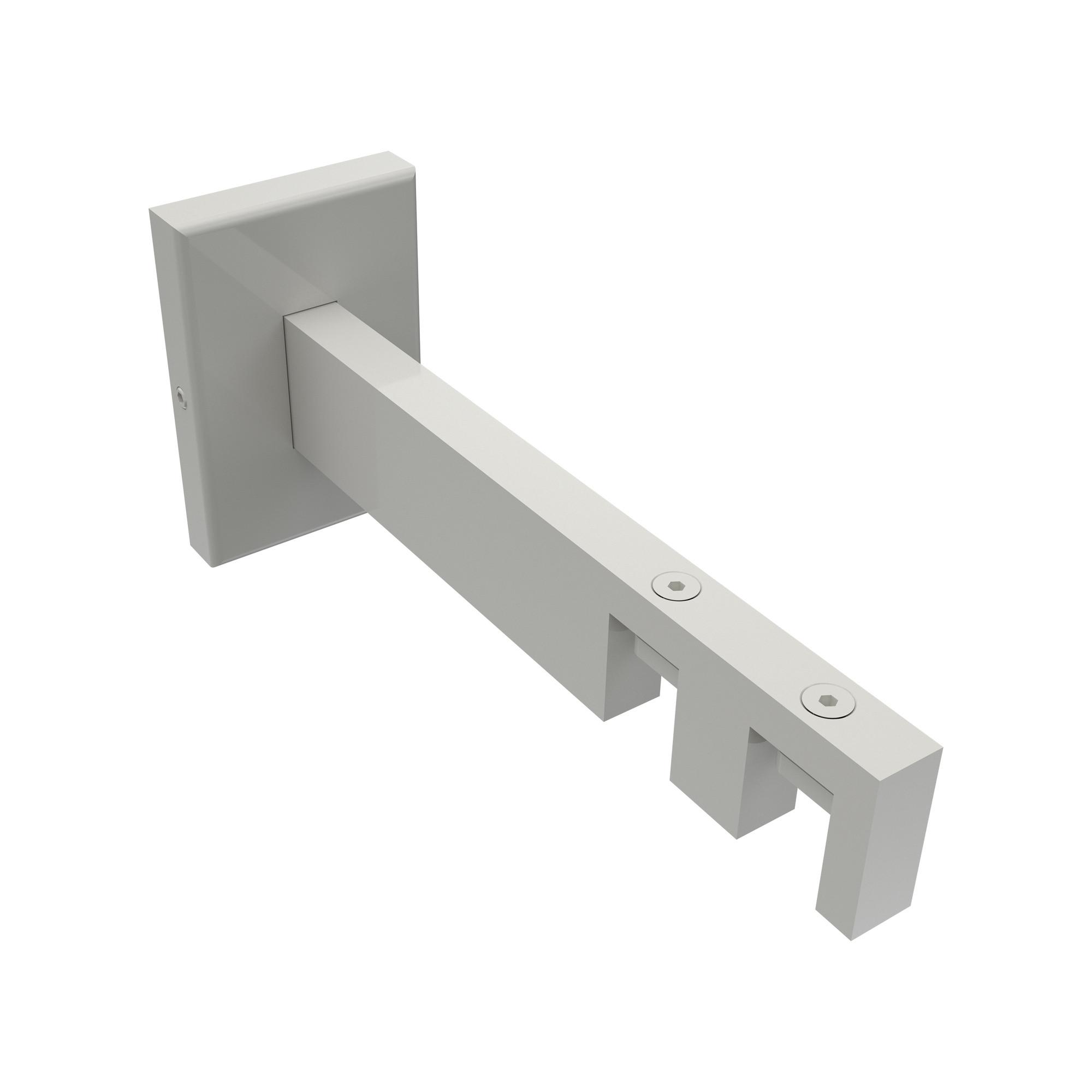 TRÄGER FÜR GARDINENSTANGEN INNENLAUF 14x35 mm, Smartline 2-läufig lang, Weiß - Weiß, Metall (14.5/6.5/4.5cm) - INTERDECO
