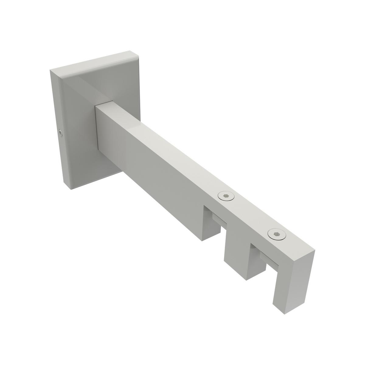 GARDINENSTANGE INNENLAUF Smartline Lox 100 cm, 2-läufig, 14x35 mm Weiß - Weiß, Metall (100cm) - INTERDECO