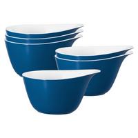 MÜSLISCHALEN Life Fashion Classic Blue 16 x 14 cm 6er Set - Blau, Keramik (15.7/13.7/8.4cm) - Seltmann Weiden