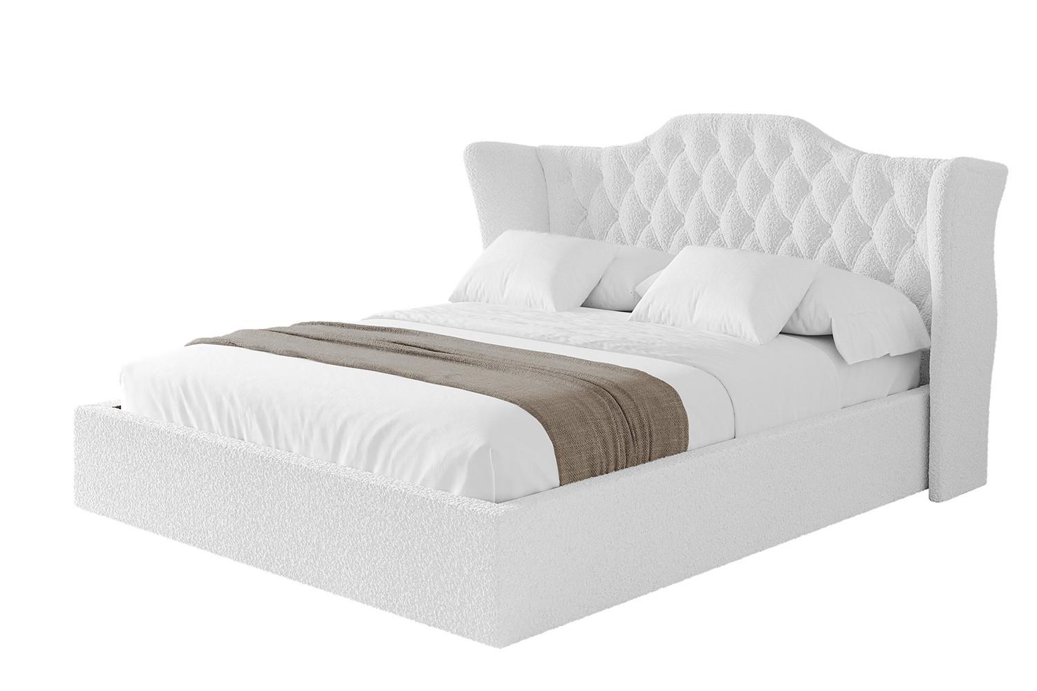 POLSTERBETT mit Bettkasten und Lattenrost, Boxbett ohne Matratze - ZORAN 140x200 Weiß - Weiß, Holzwerkstoff/Textil (140/200cm) - ALTDECOR